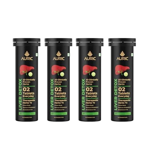 Auric Liver Detox Effervescent | 80 Tablets Fizzy Water with 10 Ayurvedic Herbs | Clinically Researched Therapeutic Ingredients | Drop, Dissolve, Fizz, Drink