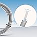 Sovol PTFE Tube 2.5mm ID 4mm OD, Length 5M/16.4ft, with 2 Couplers & Tubing Cutter for Bambu lab X1/ X1C/ P1P/ P1S/ A1/ A1 Mini, Prusa MMU3, Creality K1 Max/Ender 3 V3 & Direct Drive 3D Printer, Gray