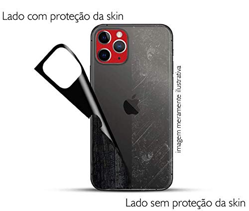 Skin Adesivo Traseira Texturizado Para Redmi Note 9s ou Note 9 Pro (Preto)