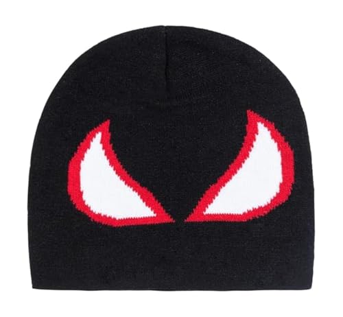 NTIERA Y2k Beanies Spider Miles Gwen Peter Beanie Y2k Hat Acrylic Knitted Hat Casual Streetwear Outdoor Beanies for Women Men,Kids for Gifts Black