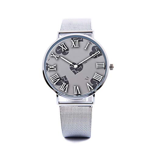 Unisex Fashion Watch ECG Hand Drawing Art Creative Medical Design Color Art Print