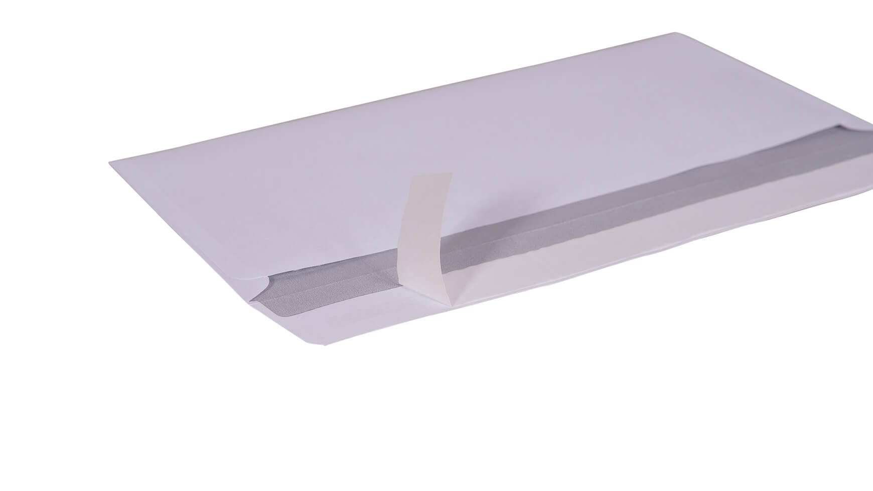 2x Briefumschlag DIN lang 110 x 220 mm DL ohne Fenster Selbstklebestreifen 80g/qm Weiss
