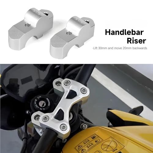 Abrazaderas manillar Street Triple 765R elevador de aluminio 2