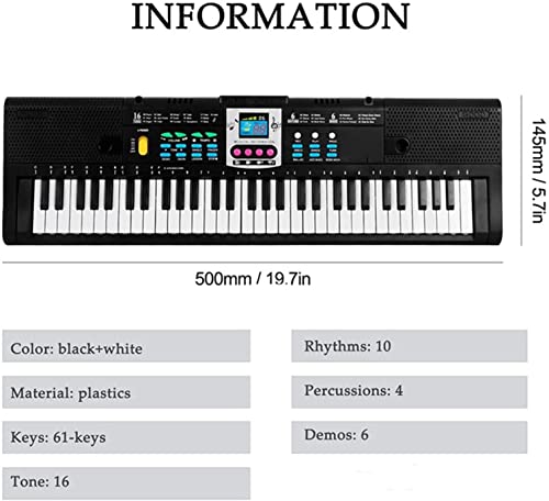 WKLIANGYUANPING Clavier de Piano 61 Touches électroniques Piano Musique numérique Instrument de Musique Clavier… - Les Beatles, Paul McCartney, John Lennon, RIngo Starr, George Harrison WKLIANGYUANPING Clavier de Piano 61 Touches électroniques Piano Musique numérique Instrument de Musique Clavier… – Image 5