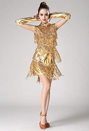 Amazon.co.jp: ZX 1920年代風 スパンコール フリンジ ノースリーブ V