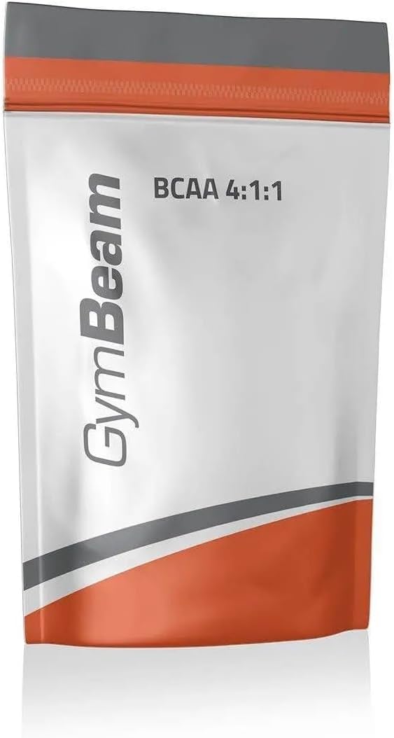 GymBeam BCAA 4:1:1 Istantanei 500g Unflavored - Amminoacidi Ramificati Per Pre Workout, Recupero E Crescita Muscolare - Prodotto Vegano Per Fermentazione
