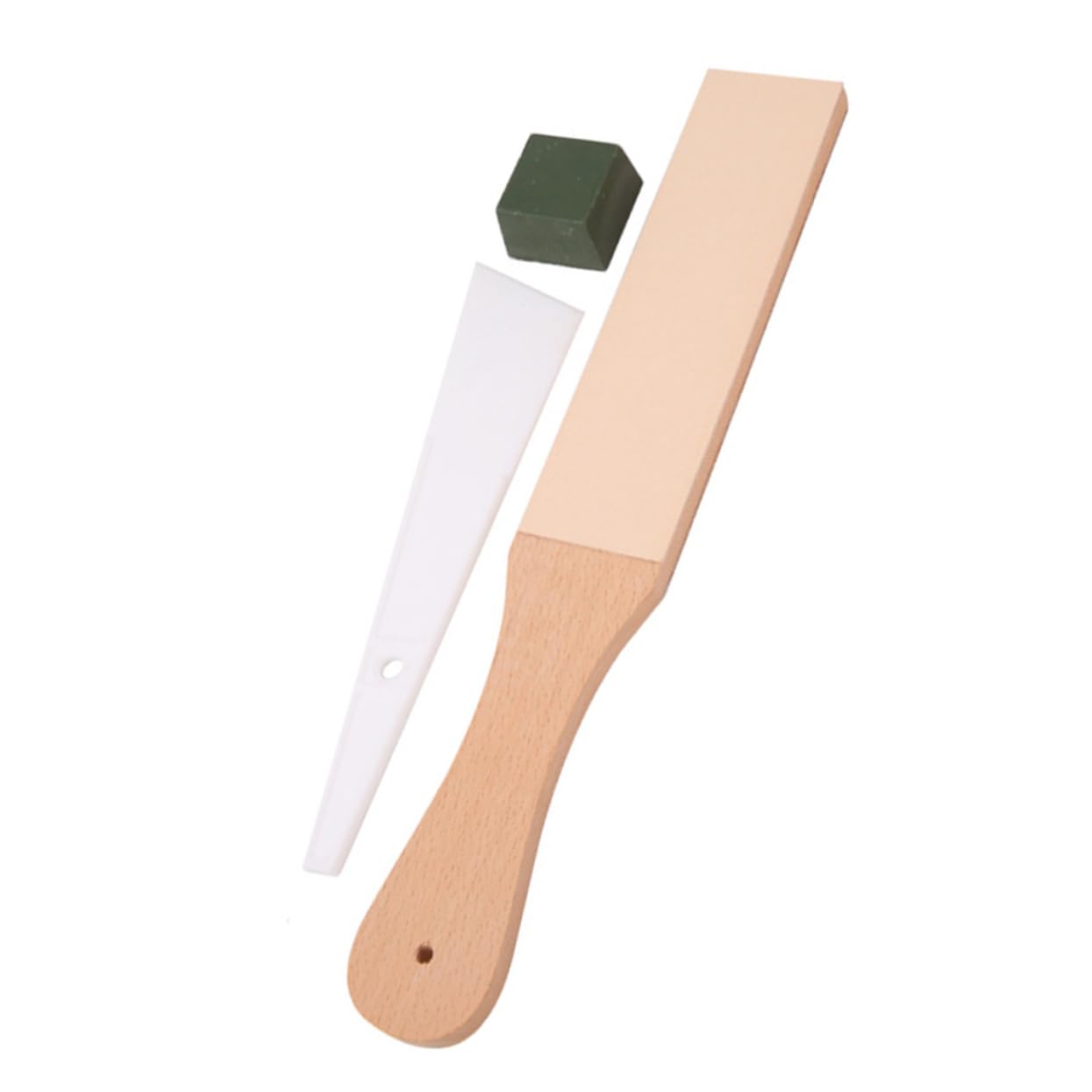 Veemoon Knife Sharpening Kit Double-sided Leather Abrasive Strop for Razor Sharpening