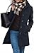 RITOSTA Mantel Damen Wintermantel Lang Winterjacke Klassischem Wintercoat Revers Übergangsjacke Knielang Trenchcoat Elegant Jacke Herbst Winter Outwear mit Knopf(Marine,XL)