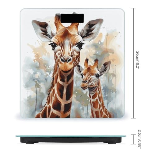 Báscula digital de vidrio templado con pantalla LCD miniatura 2