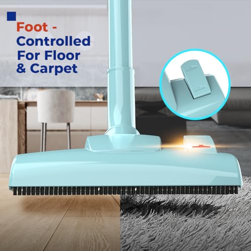 Roomie Tec Corded Stick Vacuum with HEPA Filter - 450W Powerful Suction, Bagless, Portable Handheld for Carpet & Stairs, Large Dust Capacity, 20ft Cable & Wall Mount Storage