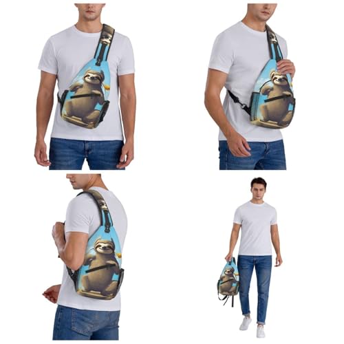 Bolsa Sling para Hombre y Mujer, Mochila Pecho Crossbody miniatura 6