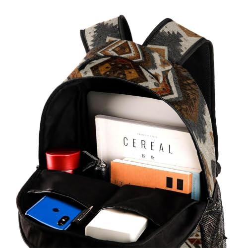 Mochila impermeable con textura de mármol y protección para laptop 4