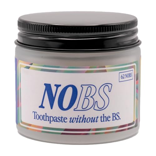 1 botella de Nobs Toothpaste Tabletas Hidroxiapatita Pasta de dientes masticable Pastas dentífricas naturales Anticaries Pasta de dientes Pastas de dientes Pastas de dientes sólidas Pasta de dientes