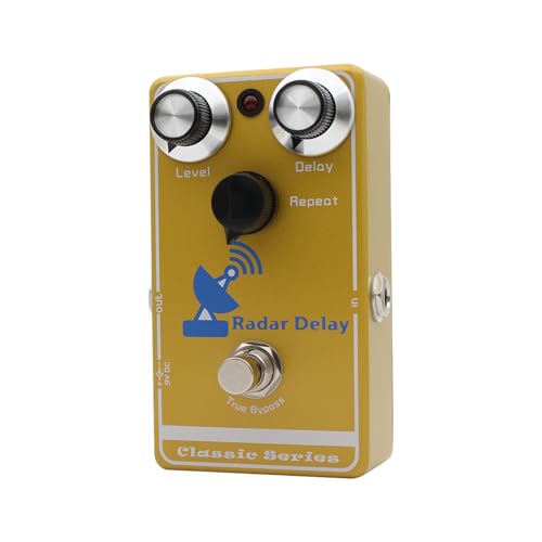Pédale hybride Walmeck avec effet retard distorsion et écho de décroissance pour guitare