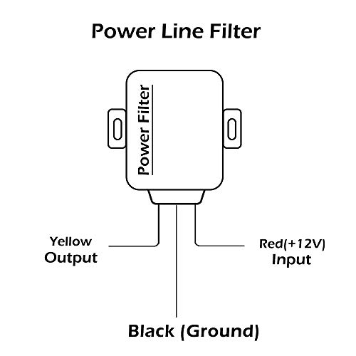 Car Power Filter EMI Noise Ground Loop Isolator Suppressor for Auto Stereo Audio Radio Stereos Amplifier Amp Speaker Equalizer Subwoofer 12V