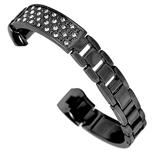 Multizenic MULTIZENICPQYW7K6GF5-12 Stainless Steel Bracelet For Women, Inlay Rhinestones Wristband, Elegant Wrist Decor For Fitbit thumb #8
