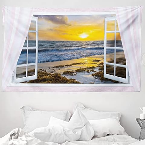ABAKUHAUS Coastal Tapestry for Decor Cover