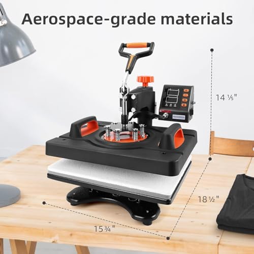 Machine transfert de chaleur 11 en 1 rotative avec plateau 38x30cm - 6