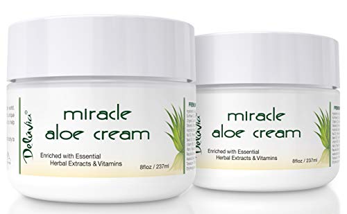Miracle Aloe Vera Moisturizing Cream Face and Body Moisturizer Lotion Day and Night
