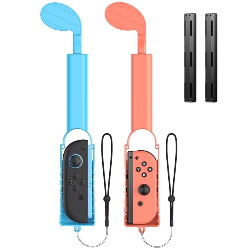 2-Pack Golf Club Hand Grips for Nintendo Switch 2, Golf Hand Holder Game Accessories for JoyCon2 Controller, Golf Handle Handheld Grips for Nintendo Switch...