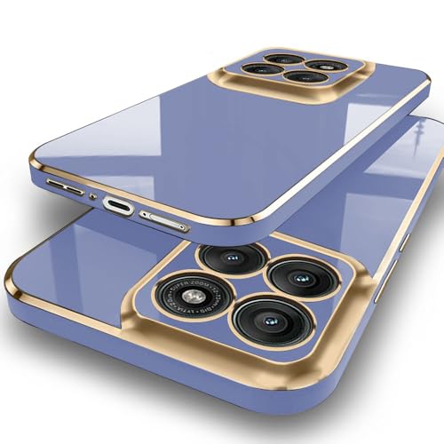 Image of TheGiftKart Luxurious Golden-Plated Back Cover Case for Motorola Moto Edge 70 Fusion 5G | Raised Lips for Camera & Screen Protection | Shockproof Design | Stylish Back Cover Case (TPU, Blue)