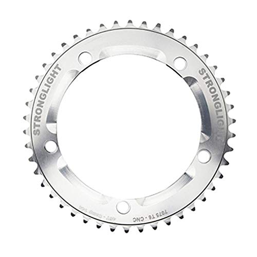 Plateau piste alu 7075 Stronglight argent 46 dents pour chaîne large 3.17mm