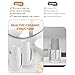 dispensador de vasos de plástico para baño con rayas verticales Imagen de dispensador de vasos de plástico para baño con rayas verticales