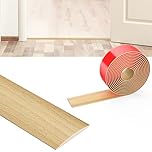 Flintronic 3M Laminate Flooring Threshold Transition Strip 4CM PVC Floor Divider, Self Adhesive Threshold Strips for Joining Floor Gaps