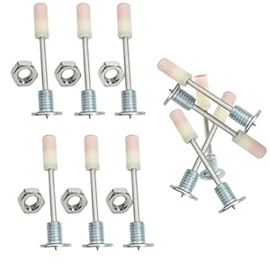 50pcs M8 Screw Nut Nails for Nail guns, cal. 7.3mm 42mm Extra Long Multi-Purpose Nail Kits,Wall Fixing Tool Concrete Ceiling Cable Duct Fixed Slot Fixture Repair Tool Nail Gun Accessories