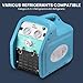TURBRO 3/4 HP Refrigerant Recovery Machine, 120V 60Hz Single Cylinder Oil-less Unit for Liquid and Vapor Refrigerant, Handles R32 and R1234yf, for Industrial, Home HVAC and Automotive AC Systems