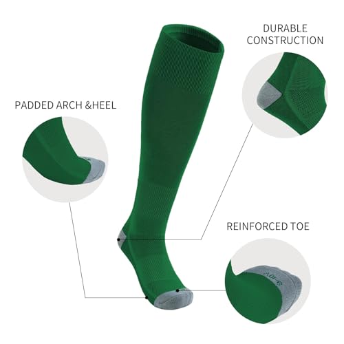 Image of Toddler Baseball Socks Youth Softball Tee Ball Kids Soccer Socks 2 Pairs