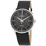 Gehäuse: Edelstahl JUNGHANS Herrenuhr Meister Automatik Lederband Schwarz 027/4051.00