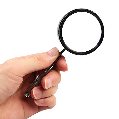 Loupe portative double lentille haute definition avec technologie de verre optique et maintien stable