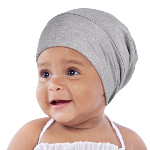 Image of OLESILK Silk Baby Bonnet for 0-6 Months - 100% Mulberry Silk Toddler Hair Bonnet, Adjustable Night Cap for Sleeping
