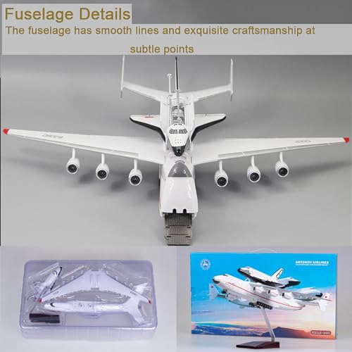 Modelo de avión AN-225 Mriya réplica en resina de 42 cm escala 1:200 2