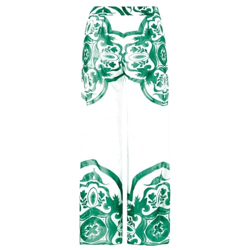 Une pièce imprimé floral col carré maillot extensible d'été chic