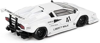 Diecast Model Car Compatible with Mini GT 1:64 Lamborghini Countach LB-Works White 2024 Tokyo Auto Salon Limited Edition MGT00966