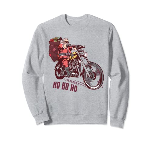 Costume di Babbo Natale divertente per motociclisti moto Felpa