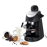 Wonderchef Regenta Espresso Coffee Maker, 5-bar with Steamer, Make Espressos, Cappuccinos & Lattes at Home, With Steamer, Metal Porta Filter, Temperature Dial, 2 Years Warranty