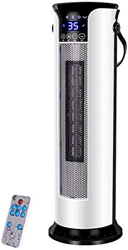 Turmventilator mit Fernbedienung, tragbarer PTC-Keramikheizung, 8-Stunden-Timer, 3-Gang-Heizung und -Kühlung, elektrische Mehrzweckheizung 2000