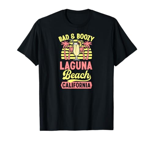 Bad and Boozy Laguna Beach California Piña Colada Coincidencia Camiseta