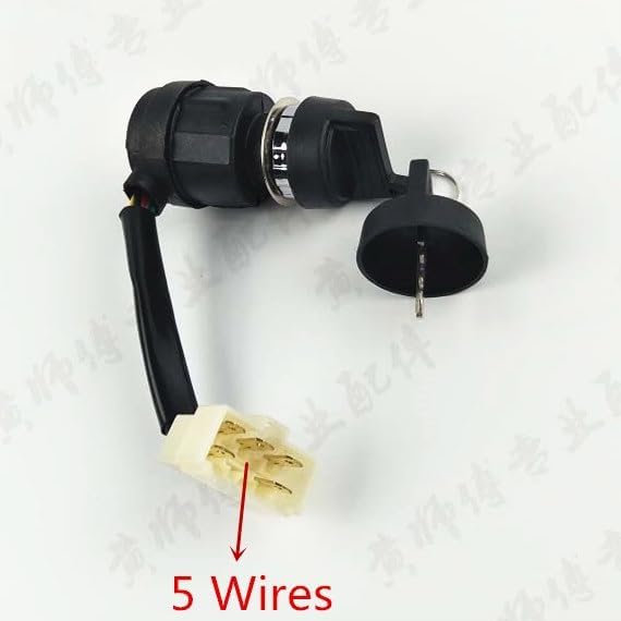 3KW 5KW Start on Off Switch & Key Cable 120CM+ for Y L100 L70 L48 Kama KIPOR Diesel Generator Tiller Start(Switch ONLY)