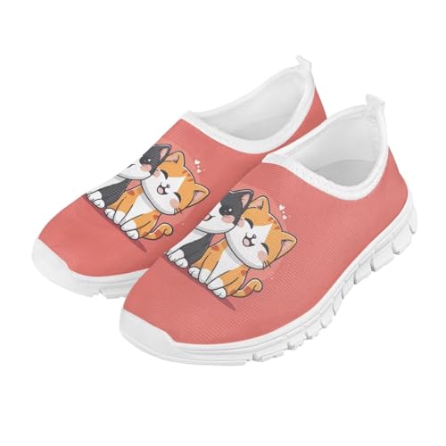 Kids Cat Shoes for Girls Todder Girl Shoes Size 11 Slip on Shoes Back to School Sneakers Animal Prints Gym Athletic Shoes for Preschool Kids Child,Size 312