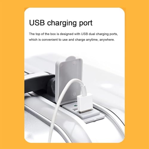 Carry On Luggages Suitcase Aluminum Frame Luggage USB Charging Multi -Layer Composite Wear Resistance and Scratch Luggage Suitcases (A-24in2