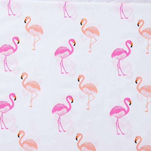 Elegant Comfort Ultra-Soft Double Brushed 6-Piece Microfiber Sheet Set. Beautiful Tropical Patterns, And Vibrant Solid Colors, Luxury, All-Season Bed Sheet Set - Flamingo, King #TOP6