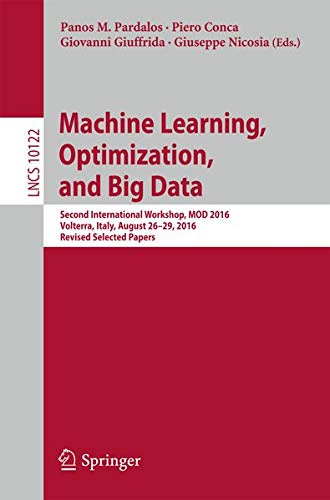 Buy Machine Learning, Optimization, and Big Data — BookShops.in