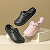 Arch Support Nurse Clogs for Women Men, Adjustable Buckle Non Slip Work Shoes Chef Garden Sandals, Slip-On Slide Slippers (Black, Adult, Women, 5, Numeric, UK Footwear Size System, Medium) #1