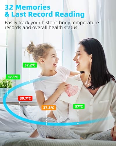 Aile Digital Ear Thermometer For Baby-Adults-Newborn-Kids, Approved Uk Accurate Fast Readings, 32 Memory Recall, 3-Color Fever Alert Thermometer For Home Use - 5