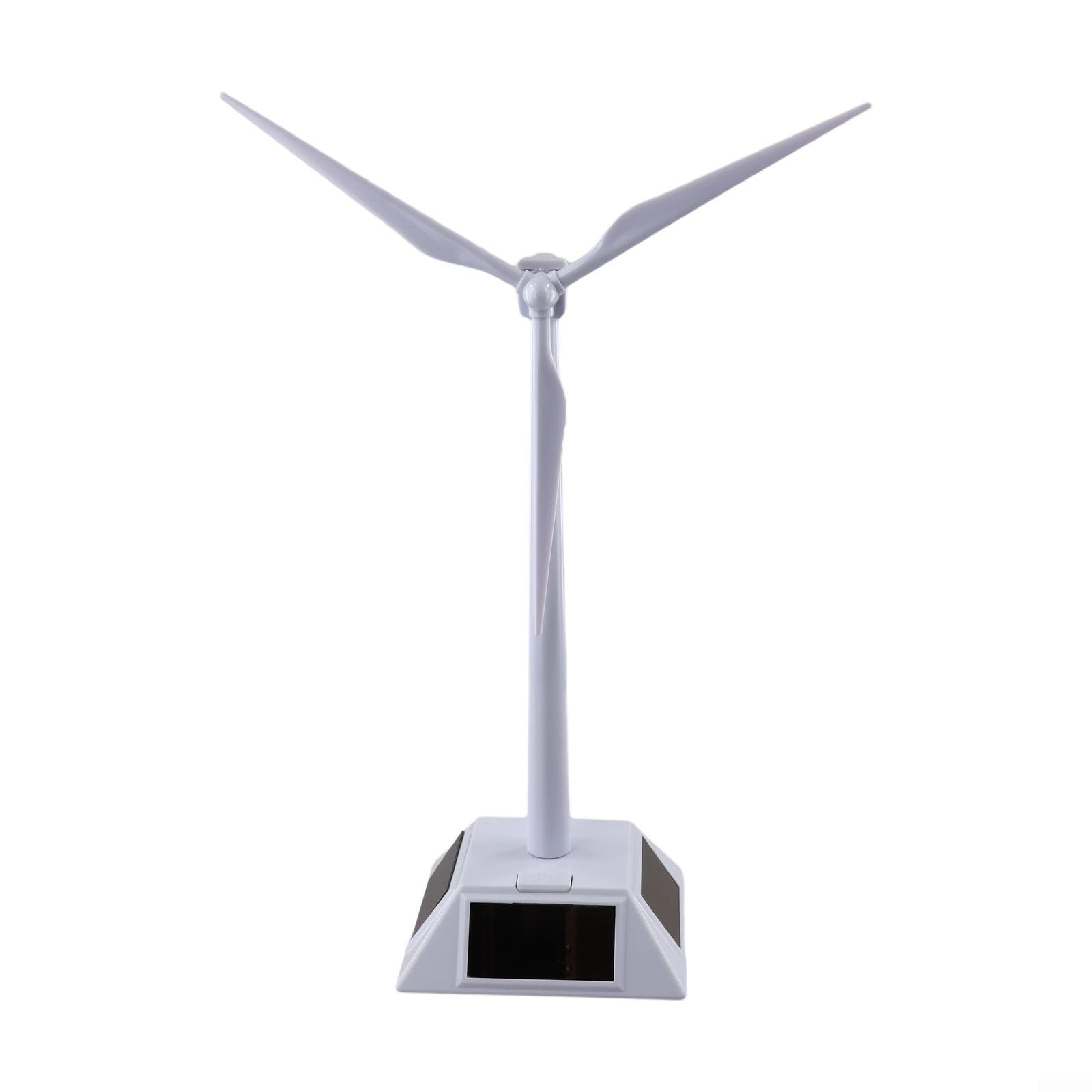 Modelo de molino de viento alimentado por energía solar diseñado para fines educativos y decoración de escritorio para enseñar conceptos energéticos