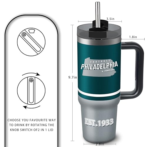 Image of Tumbler 30oz Straight Skinny Portable Handle Car Cups With Anti slip Sleeve Straw Dust Cover, Sports Travel, Stainless Steel Insulated Gifts for Men Women Fans
